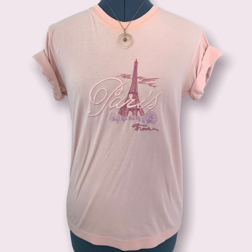 Paris embroidered tee